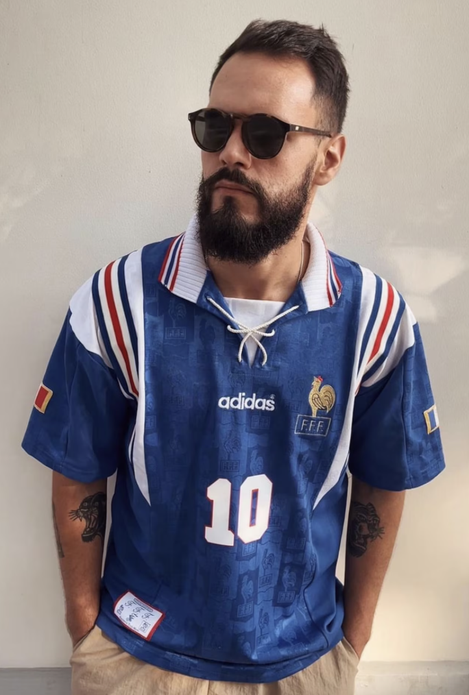 france retro football shirt