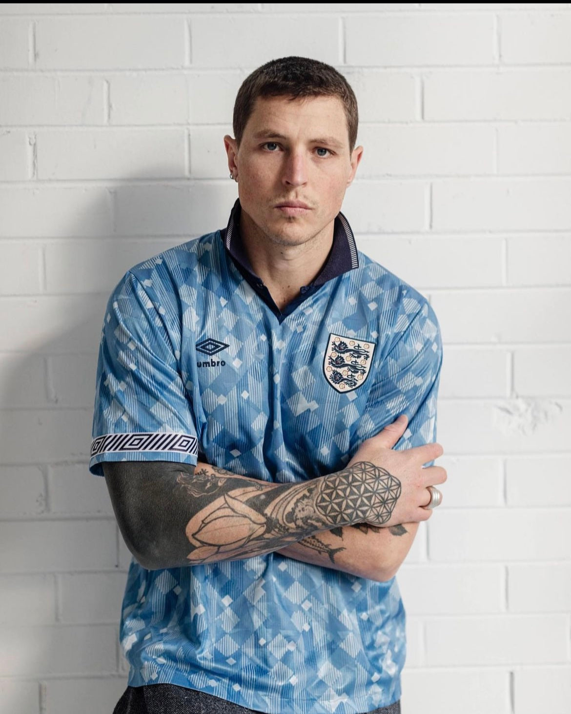 England Euros shirt 1990's away third jersey - Main Image