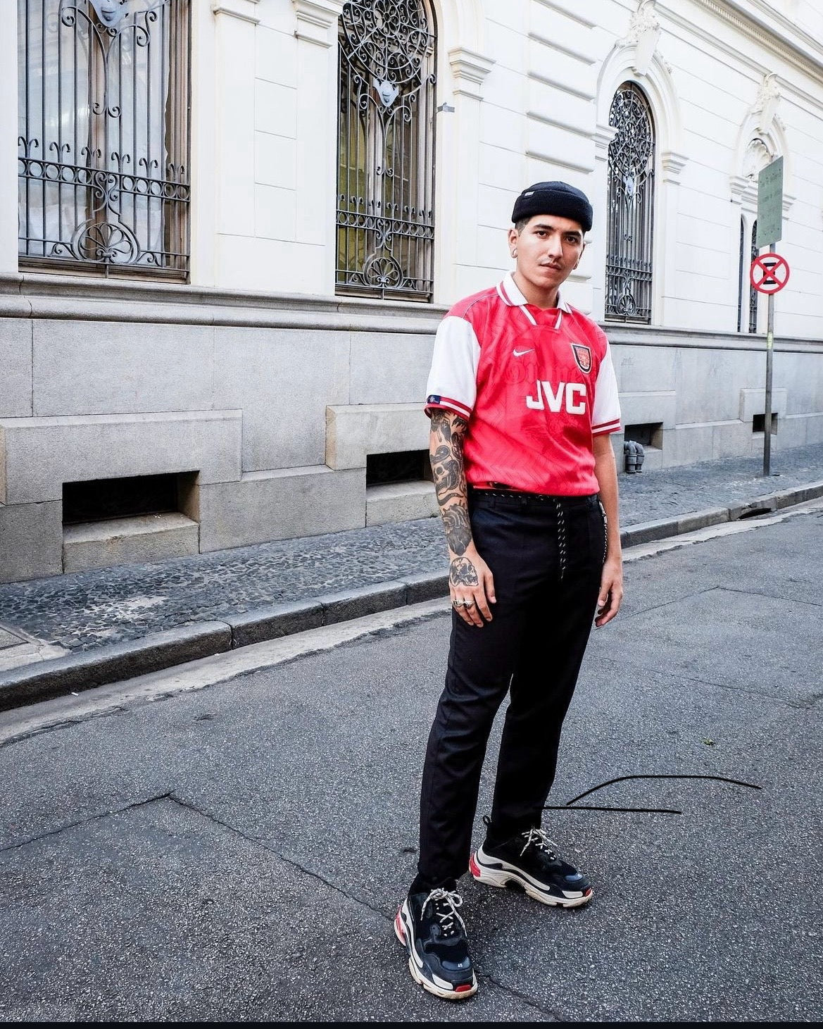 Vintage Arsenal 1997 home jersey rare JVC sponsor logo