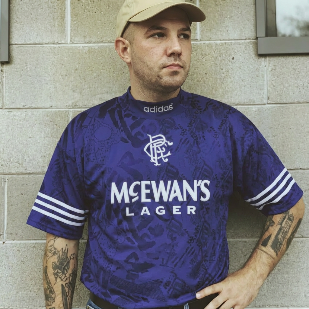 Rangers 1994-95 Retro Shirt | Rangers McEwan’s Lager retro shirt Iconic kit for die hard Gers fans