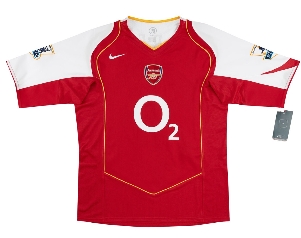 Arsenal 2004-05 total 90 Home Jersey – Iconic Thierry Henry / Fabregas/Bergkamp | Perfect Gift for Gunners Fans