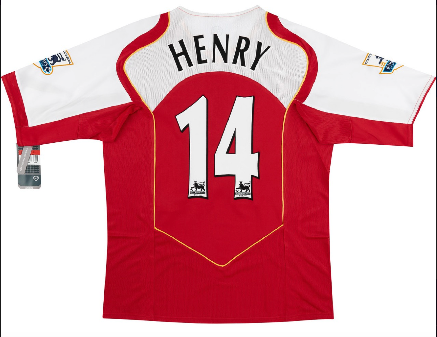 Arsenal 2004-05 total 90 Home Jersey – Iconic Thierry Henry / Fabregas/Bergkamp | Perfect Gift for Gunners Fans