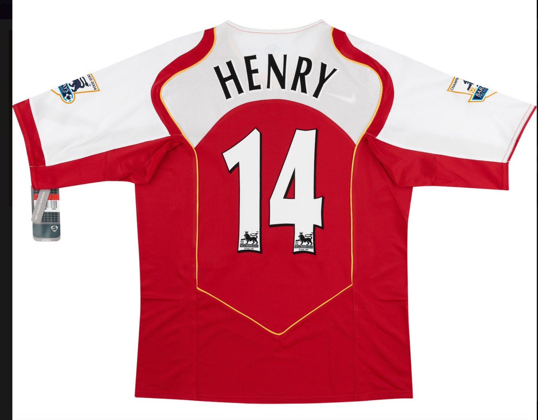 Arsenal 2004-05 Retro Football kit- Classic Vintage Arsenal Jersey with O2 Sponsor