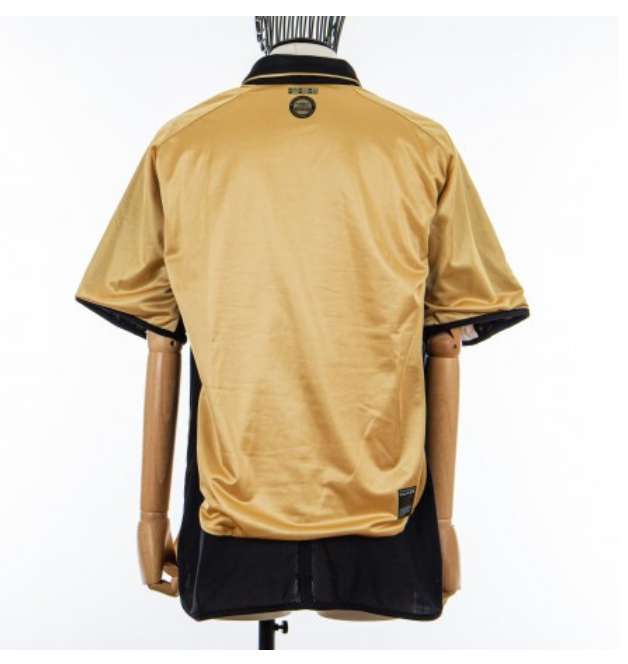 Manchester United 2001-02 Gold Third Kit | Iconic Retro Jersey with Vodafone Sponsor