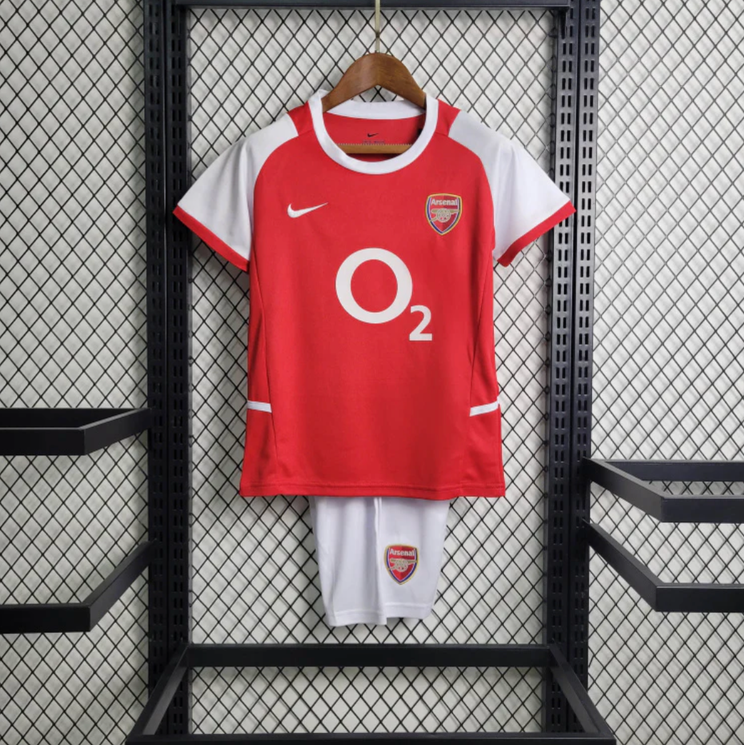 Childrens Arsenal Invincibles Retro football kit 2003/04 Arsenal | Iconic Jersey with Customization