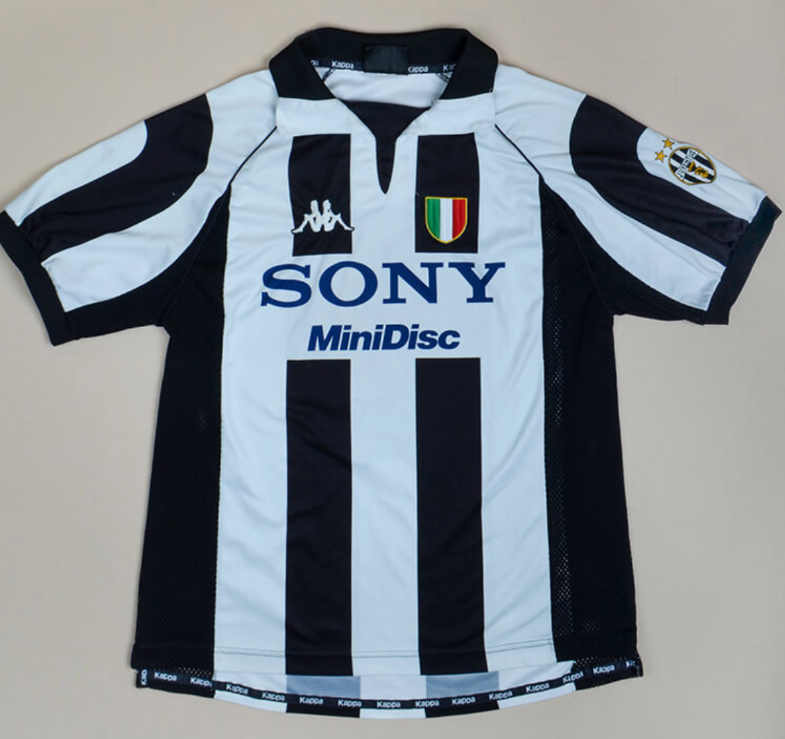 Juventus 1997/98 Home Shirt – Zidane & Del Piero Juventus Jersey – Custom Name Available