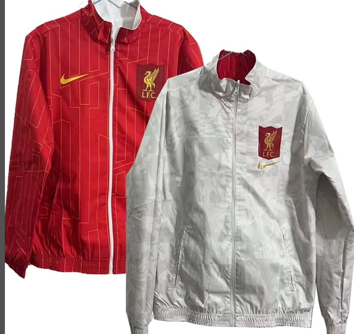 Liverpool FC retro style track Jacket - Vintage 90s-Inspired reversible Liverpool fans classic