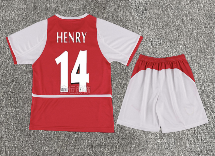 Childrens Arsenal Invincibles Retro football kit 2003/04 Arsenal | Iconic Jersey with Customization
