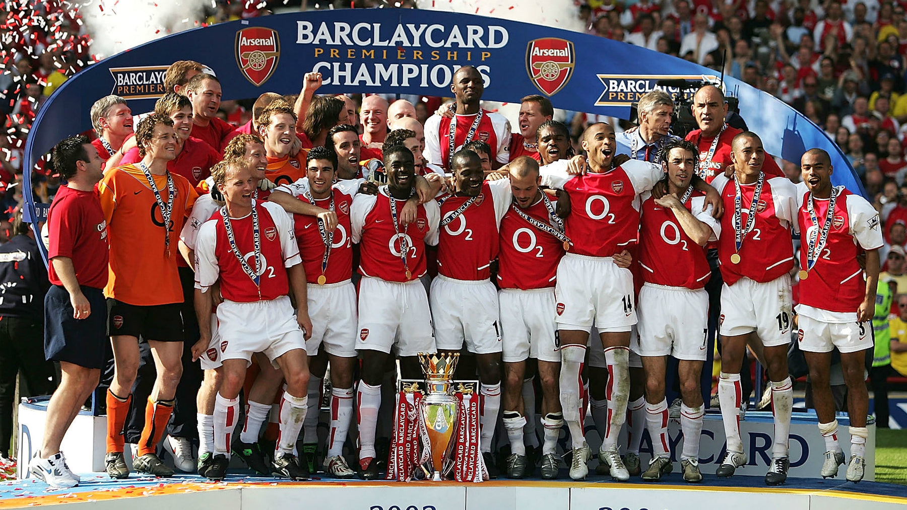 Childrens Arsenal Invincibles Retro football kit 2003/04 Arsenal | Iconic Jersey with Customization
