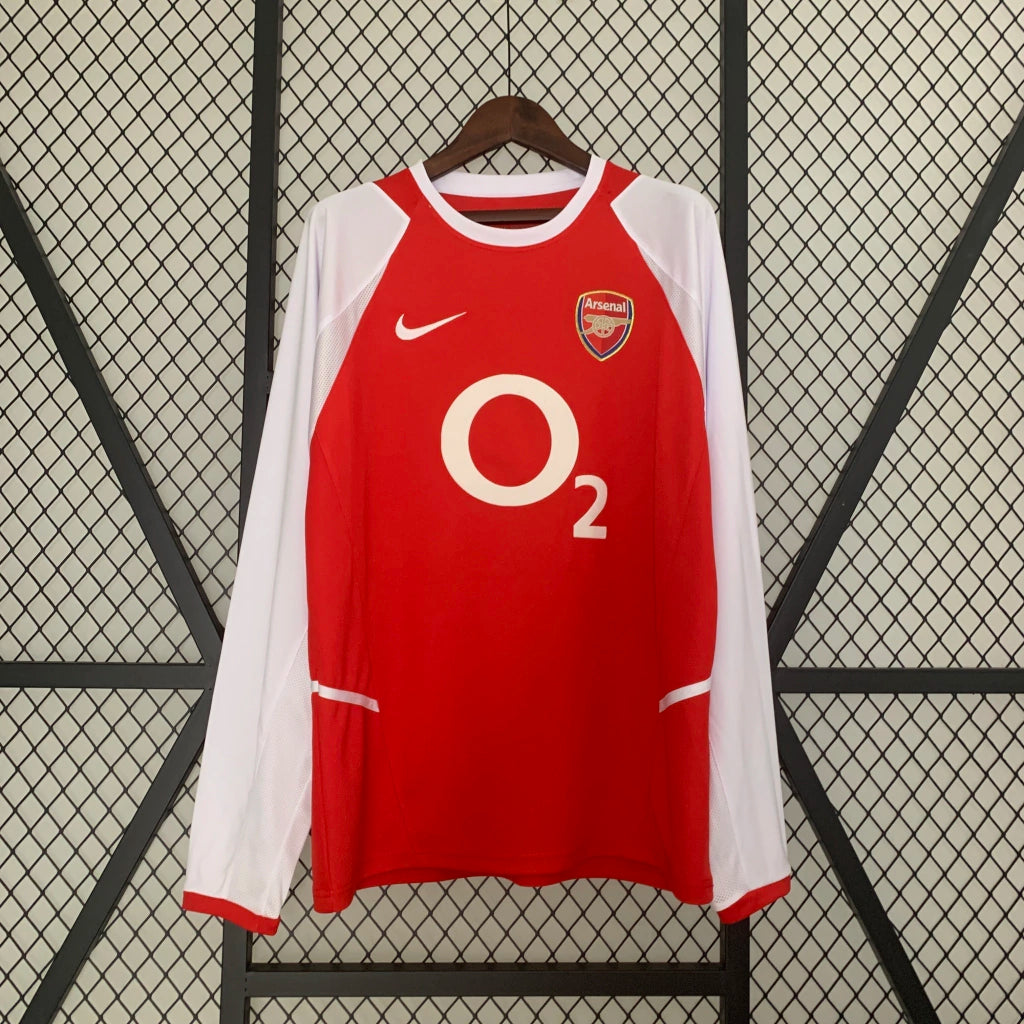 Arsenal 2003-2004 Invincibles shirt home jersey o2 sponsor logo