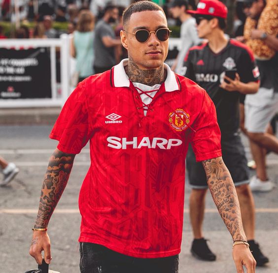 Manchester United 1992-94 Retro Home Jersey Classic Sharp Kit Vint