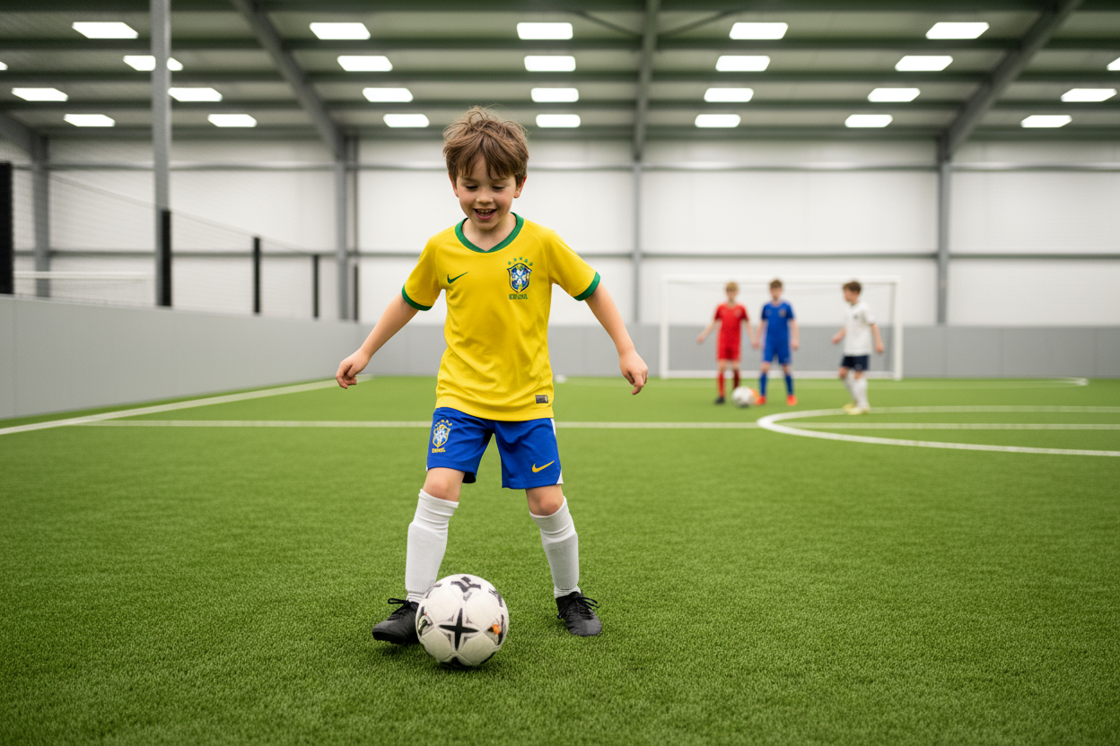 children's Brazil retro football jersey | Ronaldinho And Ronaldo children's kit