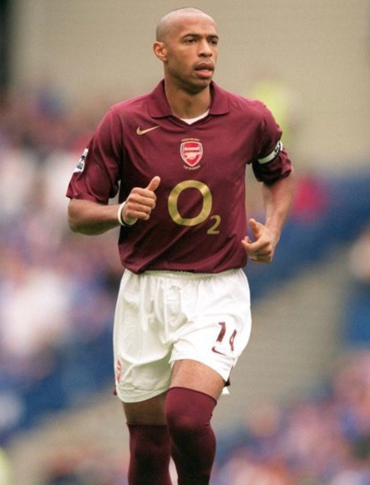 Ultra rare Arsenal 05-06 highbury retro shirt Henry / Pires kit
