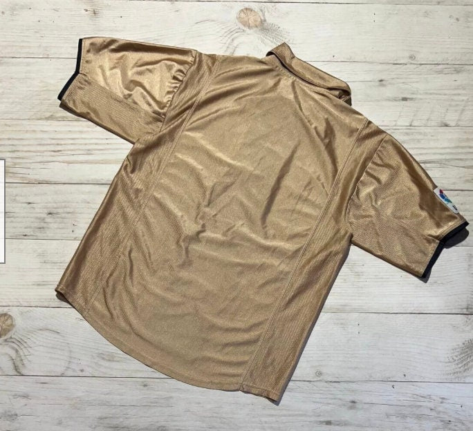 Barcelona 201 champagne gold away jersey | Ronaldo R9 barcelona shirt