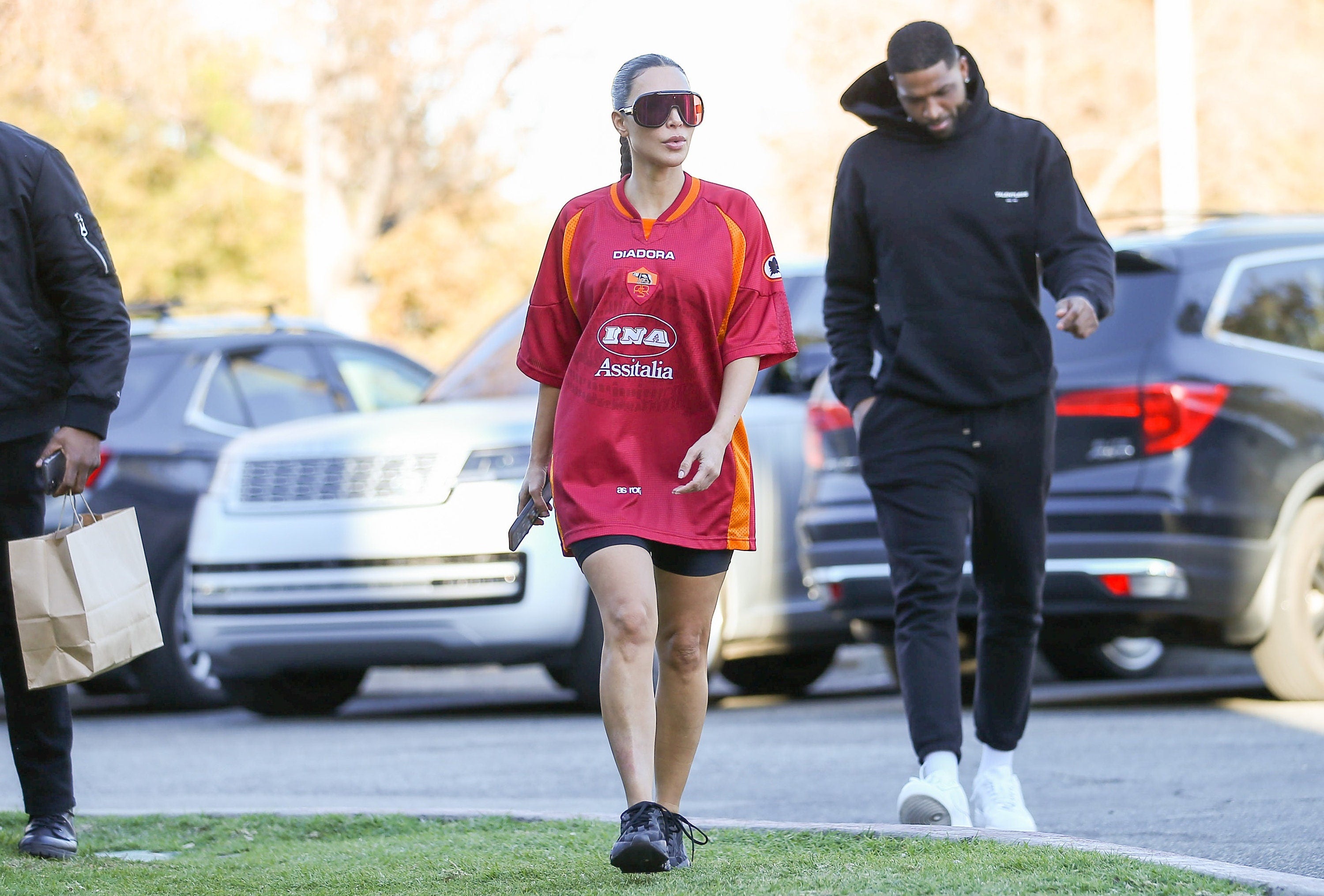 Kim K retro Roma Italy soccer shirt
