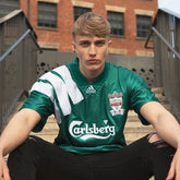 Liverpool 90's Away Shirt 1993-95 Retro Green Carlsberg Jersey | Vintage Carlsberg Liverpool FC Kit