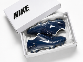 Total 90  Zoom Air T90 Navy & White FG Football Boots – Y2K Retro Control Soccer Cleats