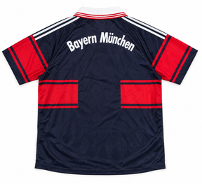Bayern Munich 1997-99 Home Shirt – Navy & Red Opel Retro Football Jersey