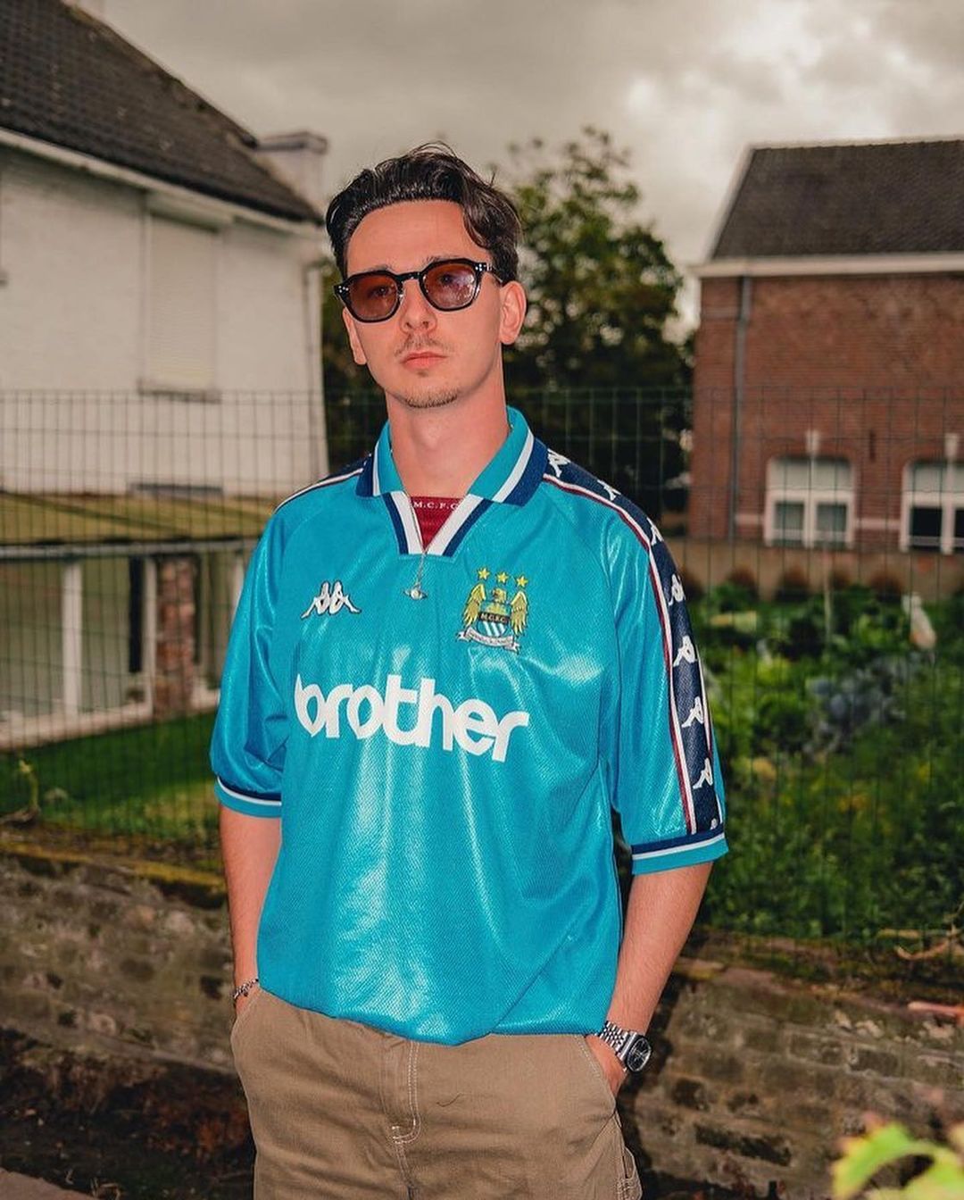Manchester City 1997–99 Home Shirt – Kappa Brother Sponsor | Retro Man