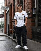 Manchester United 2006-07 Away Shirt – White & Gold Retro Football Jersey | United Fan Gift