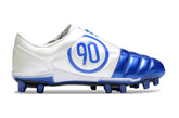 Retro T90 total 90 Electric Blue & White FG Football Boots – Retro Control Soccer Cleats