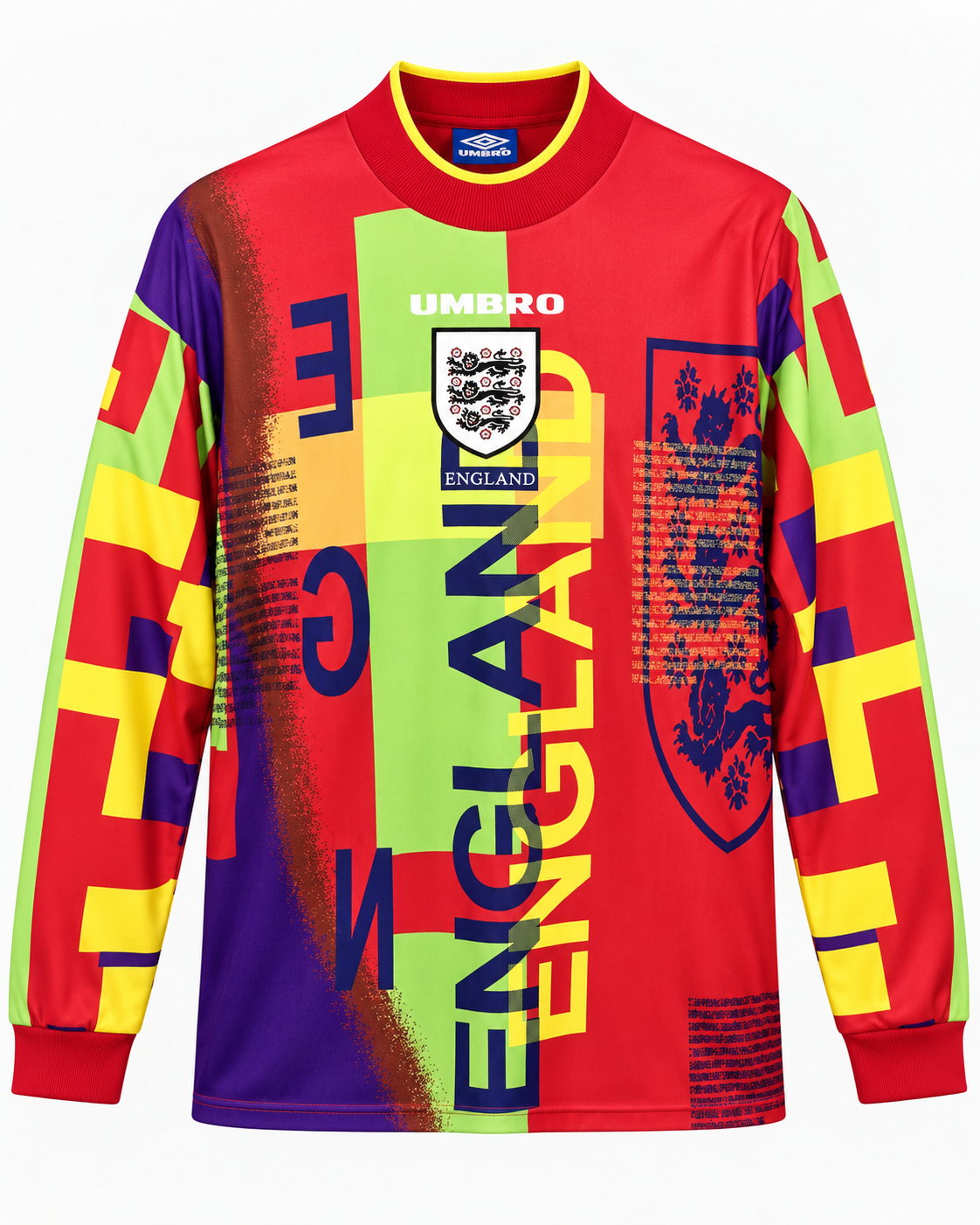 England Goalkeeper skittles jersey 1996 | Iconic skittles Retro Keeper Jersey from Euro '96