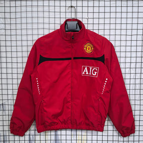 Manchester United 2008 Retro Track Jacket | Ronaldo Era Man Utd Champions League Jacket | Vintage Red United Zip Up