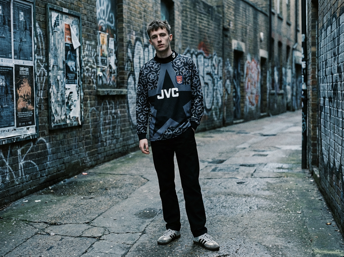 1994/95 Arsenal Goalkeeper Shirt – Arsenal JVC – Rare Retro GK Jersey – Perfect Gift for Arsenal Fan