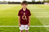 Rare 2005/06 Arsenal Redcurrant Children's Kit | Kids Thierry Henry Retro Home Shirt & Shorts