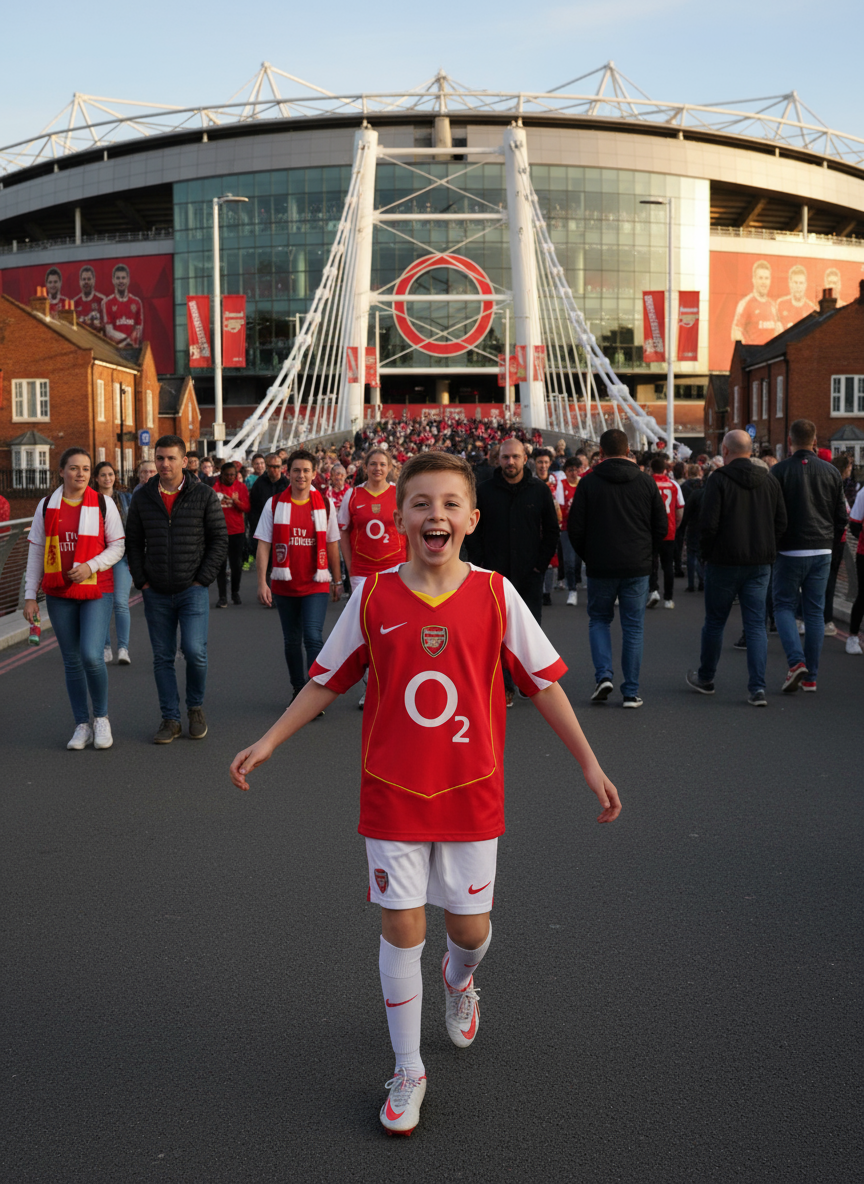 Arsenal home Children's Kit 05-06 | Kids Thierry Henry kids Retro Home Shirt & Shorts