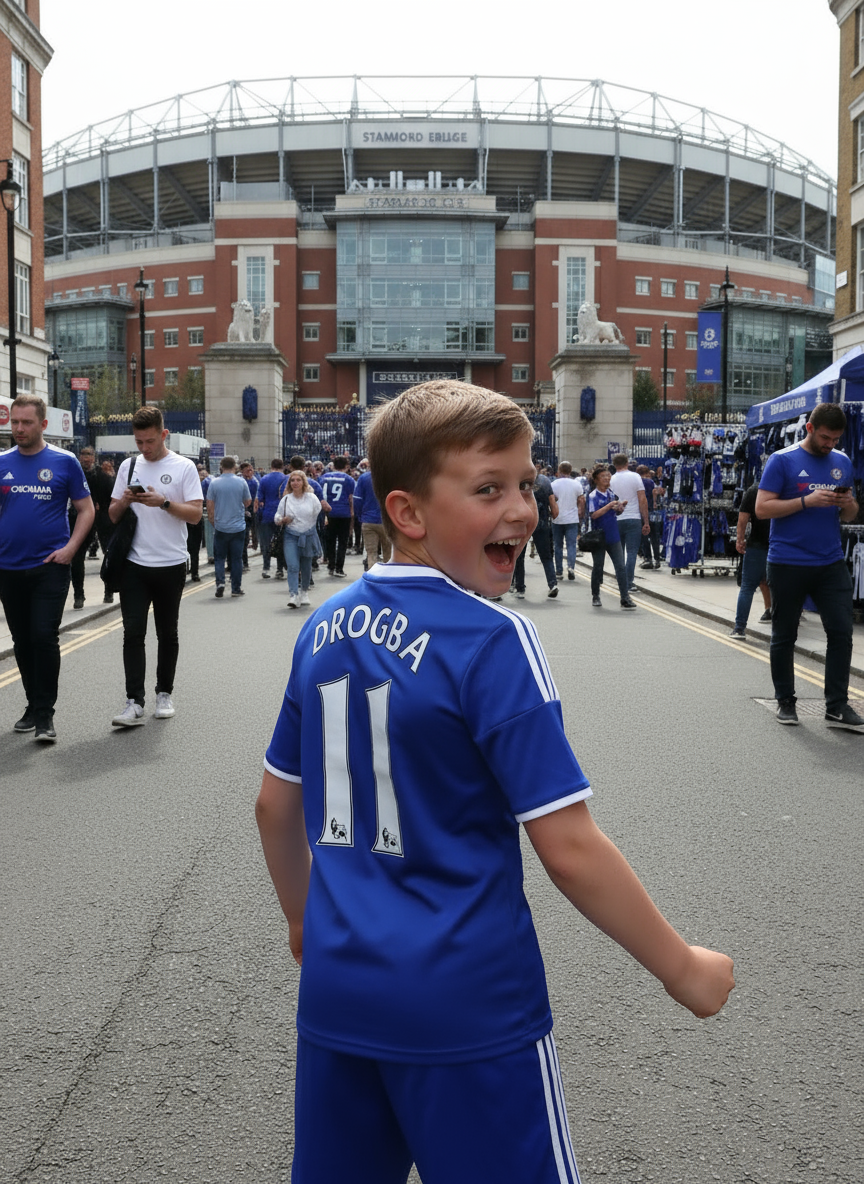 Chelsea Kids Champions League Kit 2011/12 – Personalised Drogba #11 or Custom Name (Ages 2–13, New With Tags)