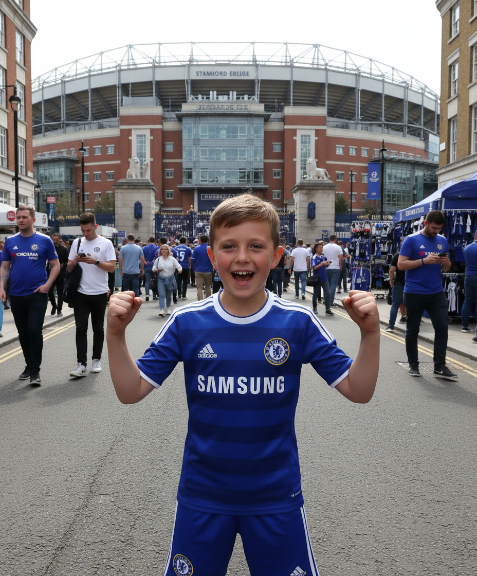 Chelsea Kids Champions League Kit 2011/12 – Personalised Drogba #11 or Custom Name (Ages 2–13, New With Tags)