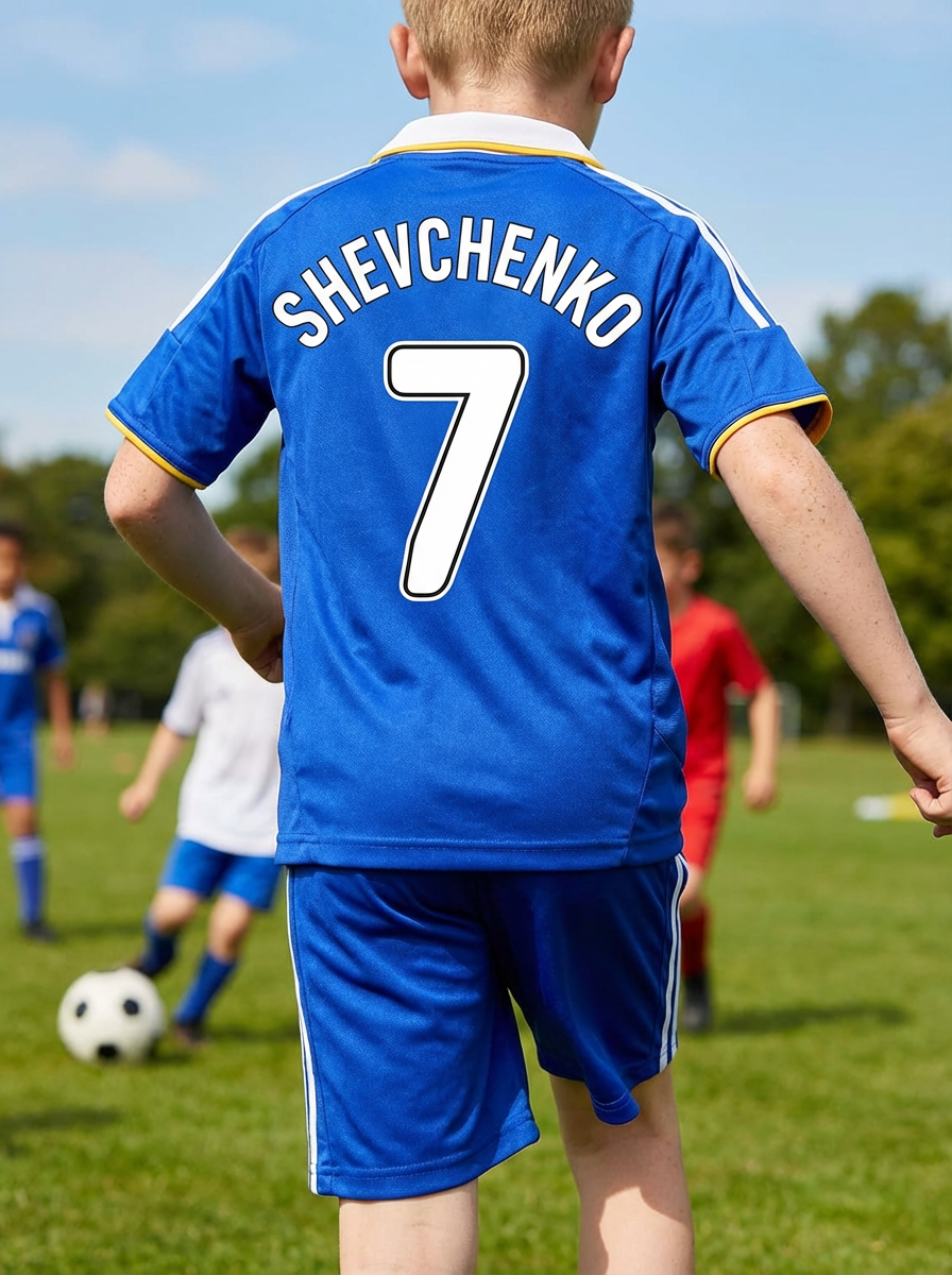 Kids Chelsea 2008 Home Retro Kit – Lampard & Shevchenko Era | Custom Name & Number available