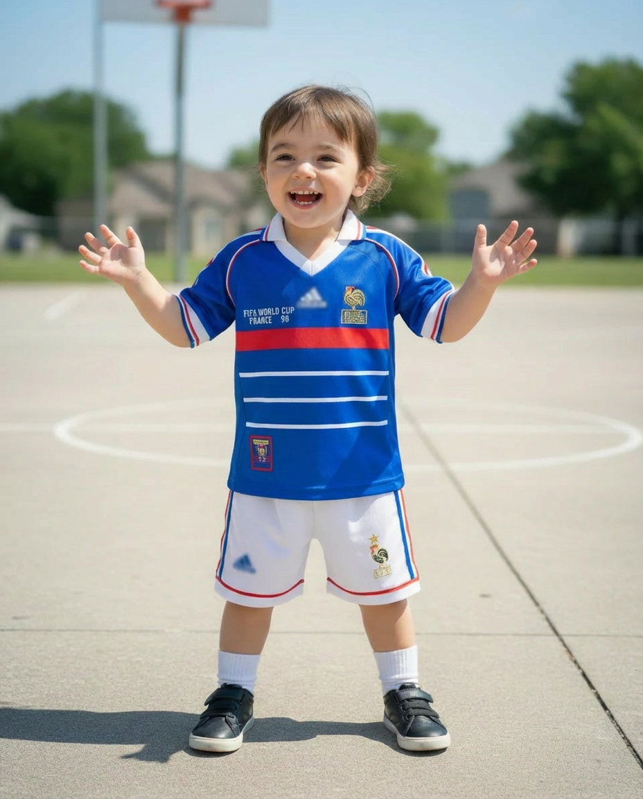 Kids France 1998 kit , Zidane children's shirt 