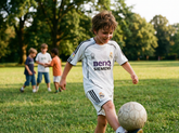Kids David Beckham Real Madrid retro football kit 
