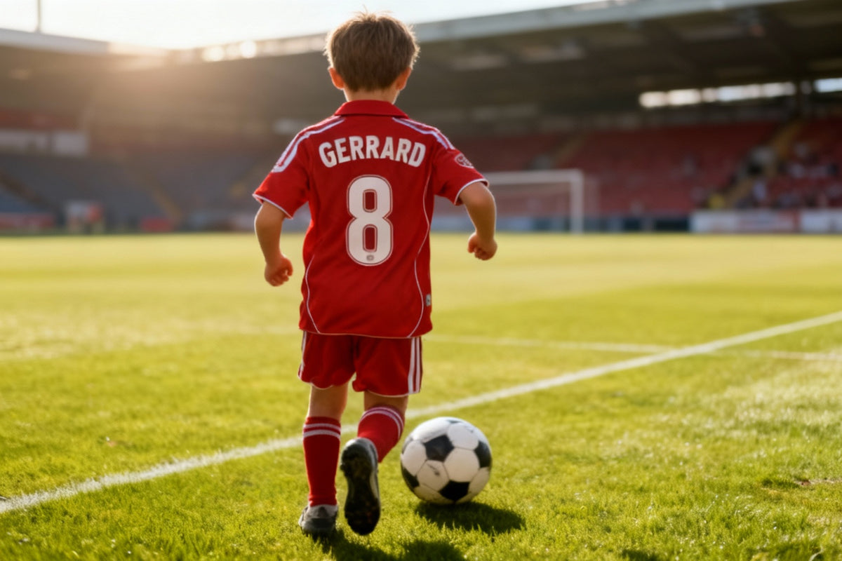 Childrens Liverpool FC 2008-2010 Home jersey & shorts for Kids – Gerrard & Torres kids jerseys