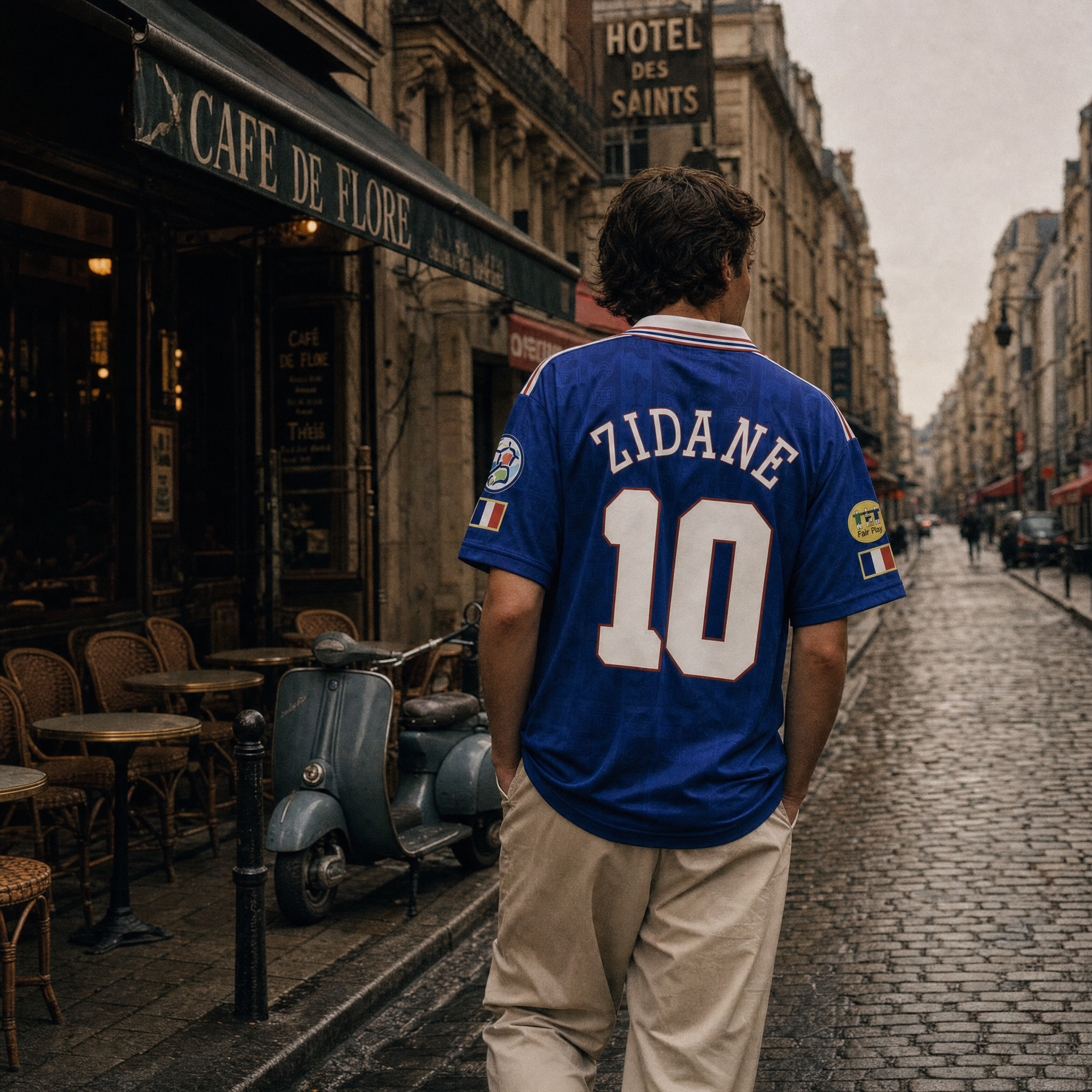 Vintage France Euro 96 Home Shirt | Zidane 10 | France world cup 1996 Les Bleus Retro Jersey