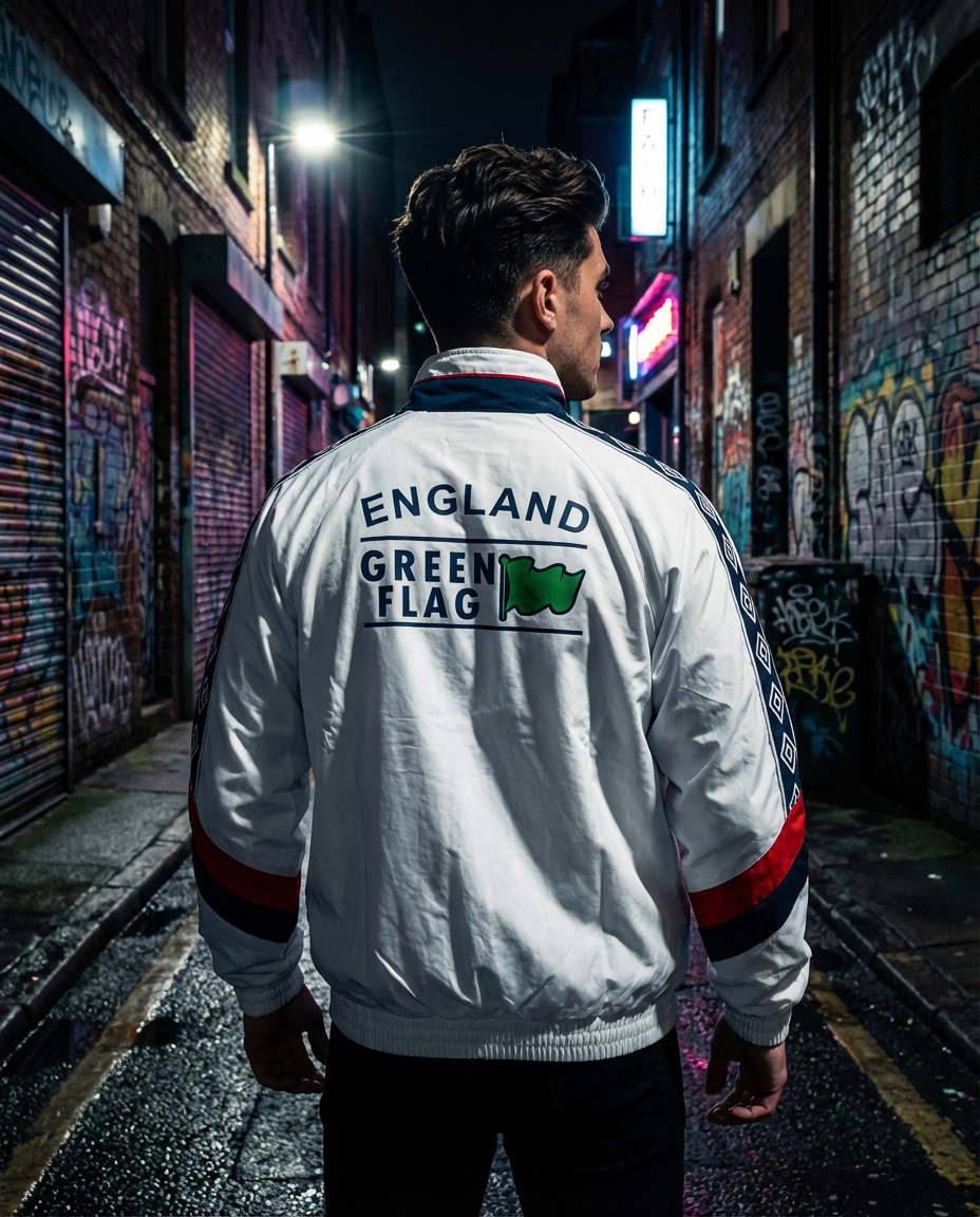 England 1998 national track Jacket -This is England 90's football tracksuits