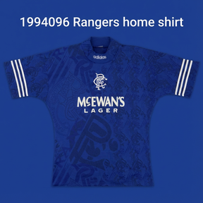 Rangers 1994-95 Retro Shirt | Rangers McEwan’s Lager retro shirt Iconic kit for die hard Gers fans