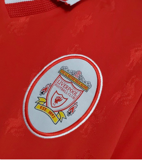 Retro Liverpool 96-98 home shirt Carlsberg sponsor