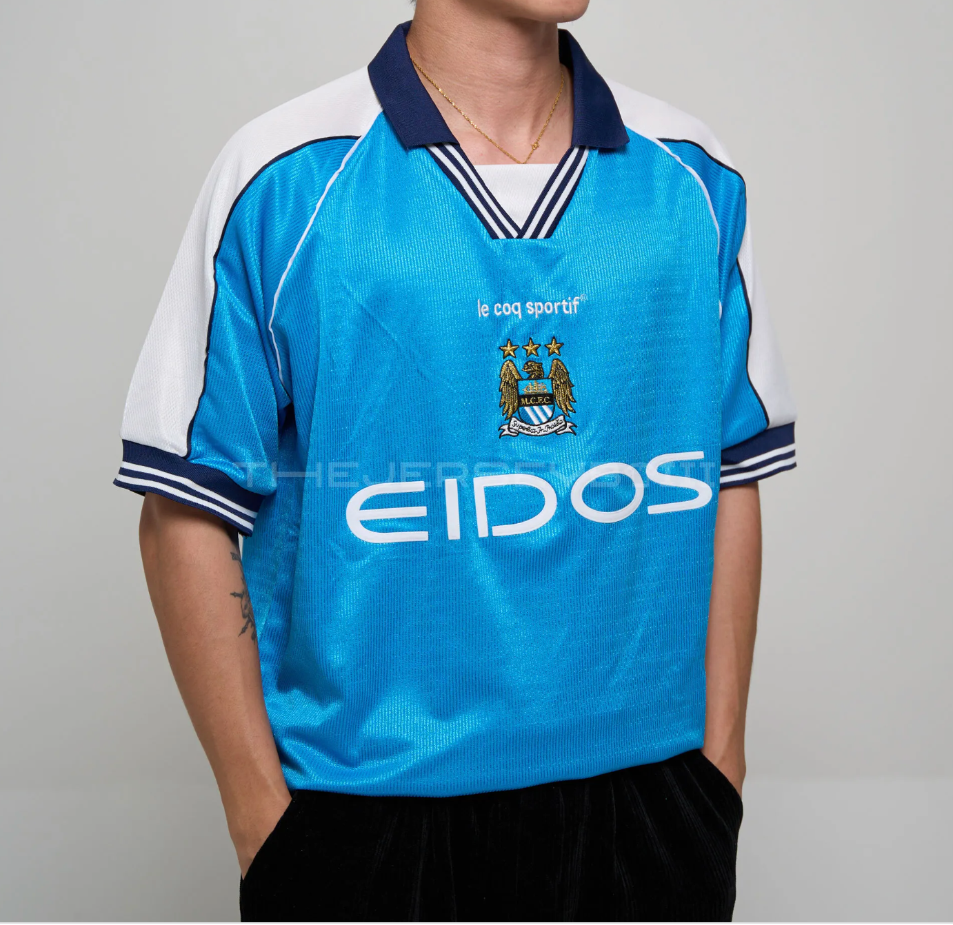 Jersey Liam Gallagher Man City Shirt New York 90s (As Worn By Liam