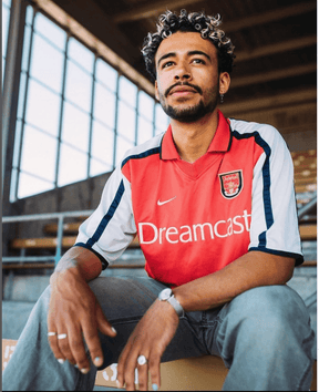Arsenal Sega Dreamcast retro 1999 home shirt