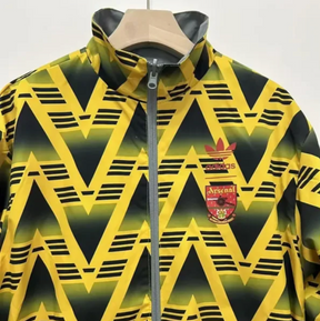 Arsenal 90's Retro Reversible Bruised Banana Jacket – Iconic 90s Style | Perfect Gift for Gunners Fans