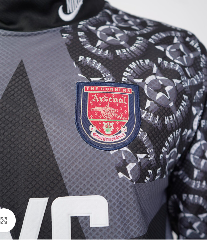 1994/95 Arsenal Goalkeeper Shirt – Arsenal JVC – Rare Retro GK Jersey – Perfect Gift for Arsenal Fan