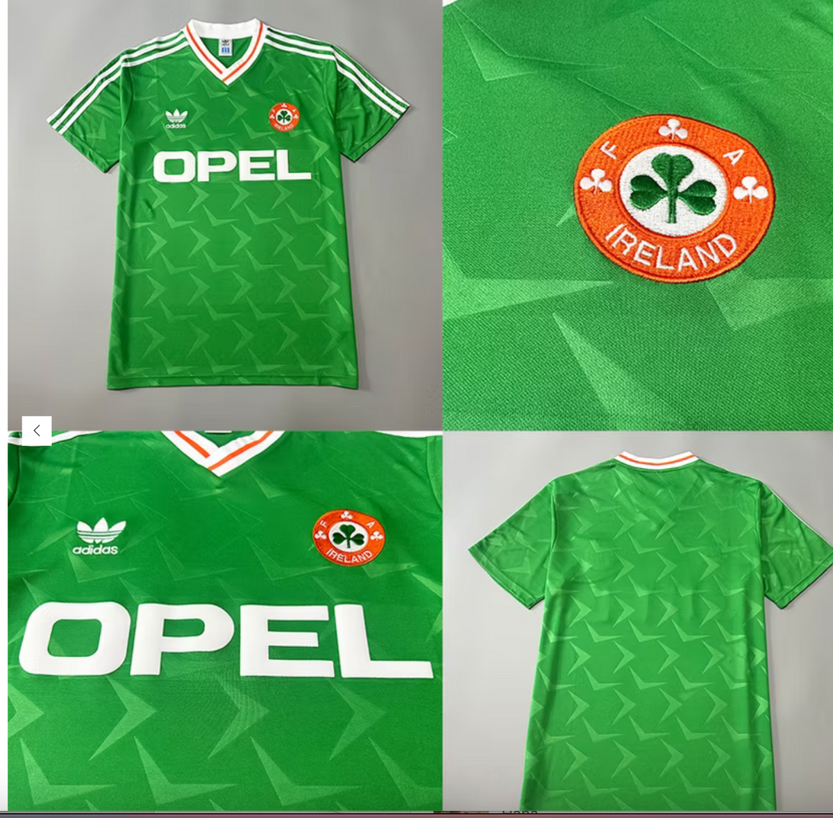 Ireland Home football Jersey 1990’s - Vintage Adi Opel Shirt | iconic boys in green era