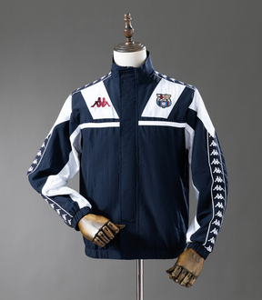 Mens Barcelona Vintage 90s Track Top | Retro Barcelona Jacket | Classic Blaugrana Football Streetwear Zip Up