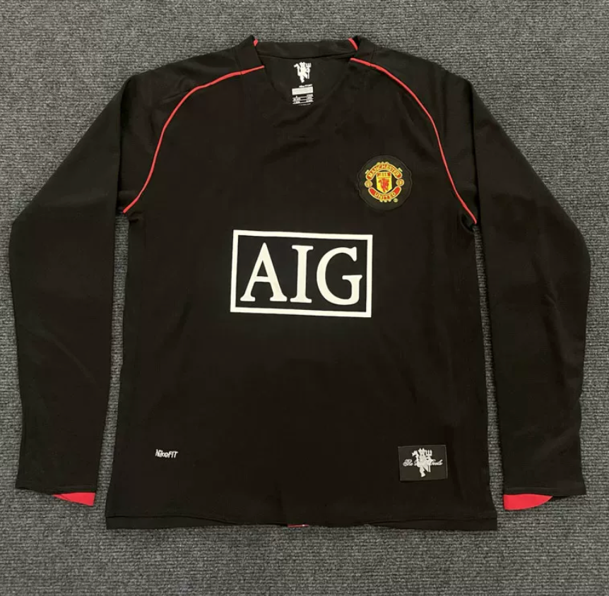Manchester United 2008-09 long sleeve Home Shirt – UTD Ronaldo long sleeve AIG shirt