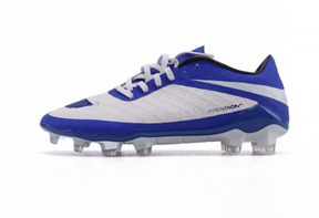 Hypervenom 2013 Blue and White FG Football Boots with Box – Men’s EU 39-46 Retro Speed Soccer Cleats