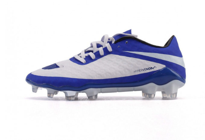 Hypervenom 2013 Blue and White FG Football Boots with Box – Men’s EU 39-46 Retro Speed Soccer Cleats