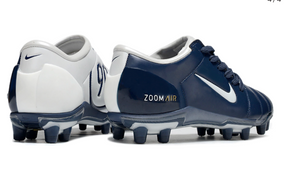 Total 90  Zoom Air T90 Navy & White FG Football Boots – Y2K Retro Control Soccer Cleats